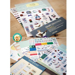 SET 9 TẤM STICKER DIARY DECO PACK VER.2 | MST52