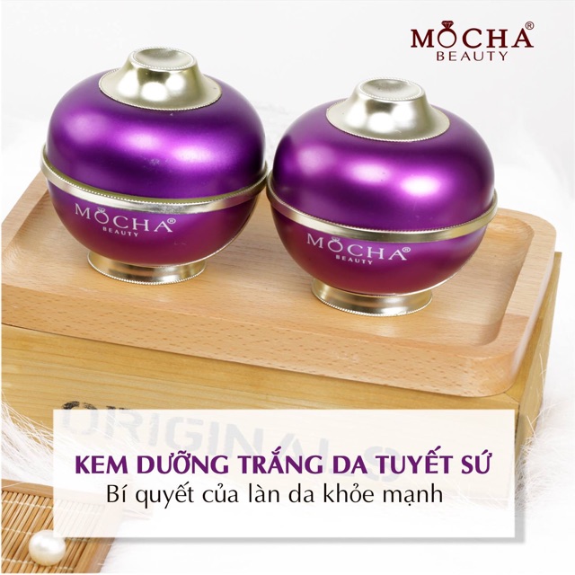 Kem face tuyết sứ Mocha - kem dưỡng trắng hồng da chống lão hoá