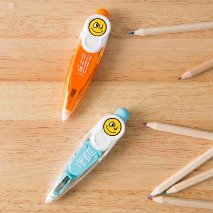Bút Xóa Giấy ARTBOX Hàn Quốc Thiết Kế Họa Tiết Emoji Màu Xanh Mint Xinh Xắn (Kèm Ruột Thay)