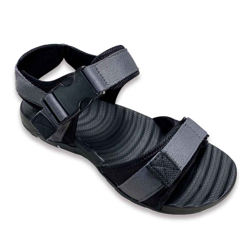 DÉP SANDAL NAM SUNSESS  MÀU XÁM AMSE2 - GIÀY SANDAL QUAI HẬU THỜI TRANG PHÁ CÁCH