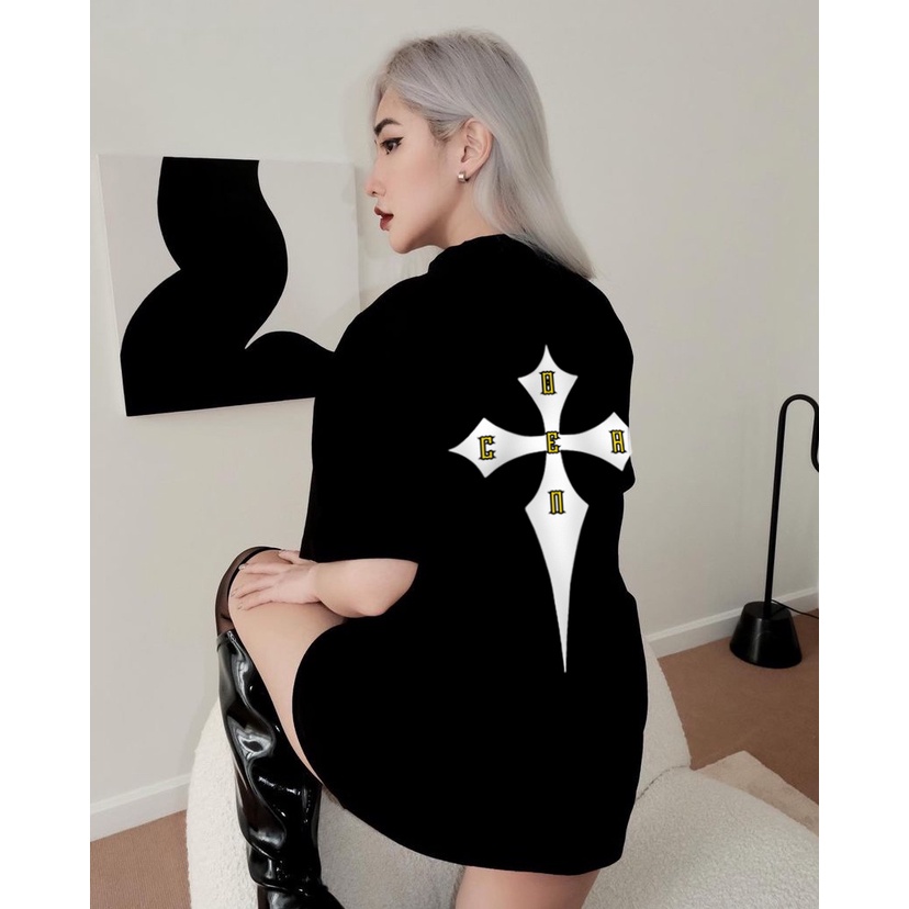 Áo thun CROSS OCEAN unisex tay lỡ Local brand - Áo phông Ullzang tay lỡ nam nữ 2 Màu 100% Cotton - OCEAN.CLO