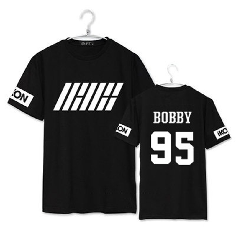 Áo thun tay ngắn KPOP ikon trong Album Welcome Back bi Bobby