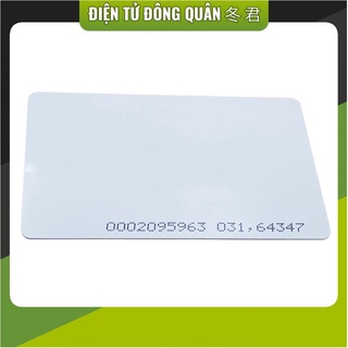 Thẻ trắng rfid 125khz mã cố định.