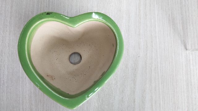 Chậu trồng cây mini hình trái tim (màu ngẫu nhiêu)