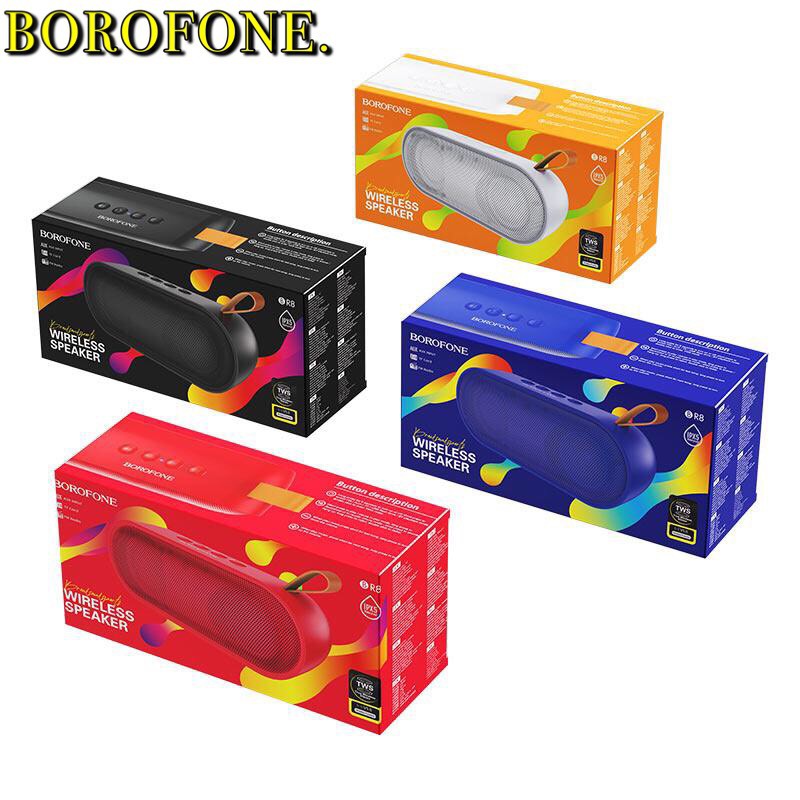Loa không dây BR8 Âm thanh rộng 4 màu hỗn hợp chính hãng borofone