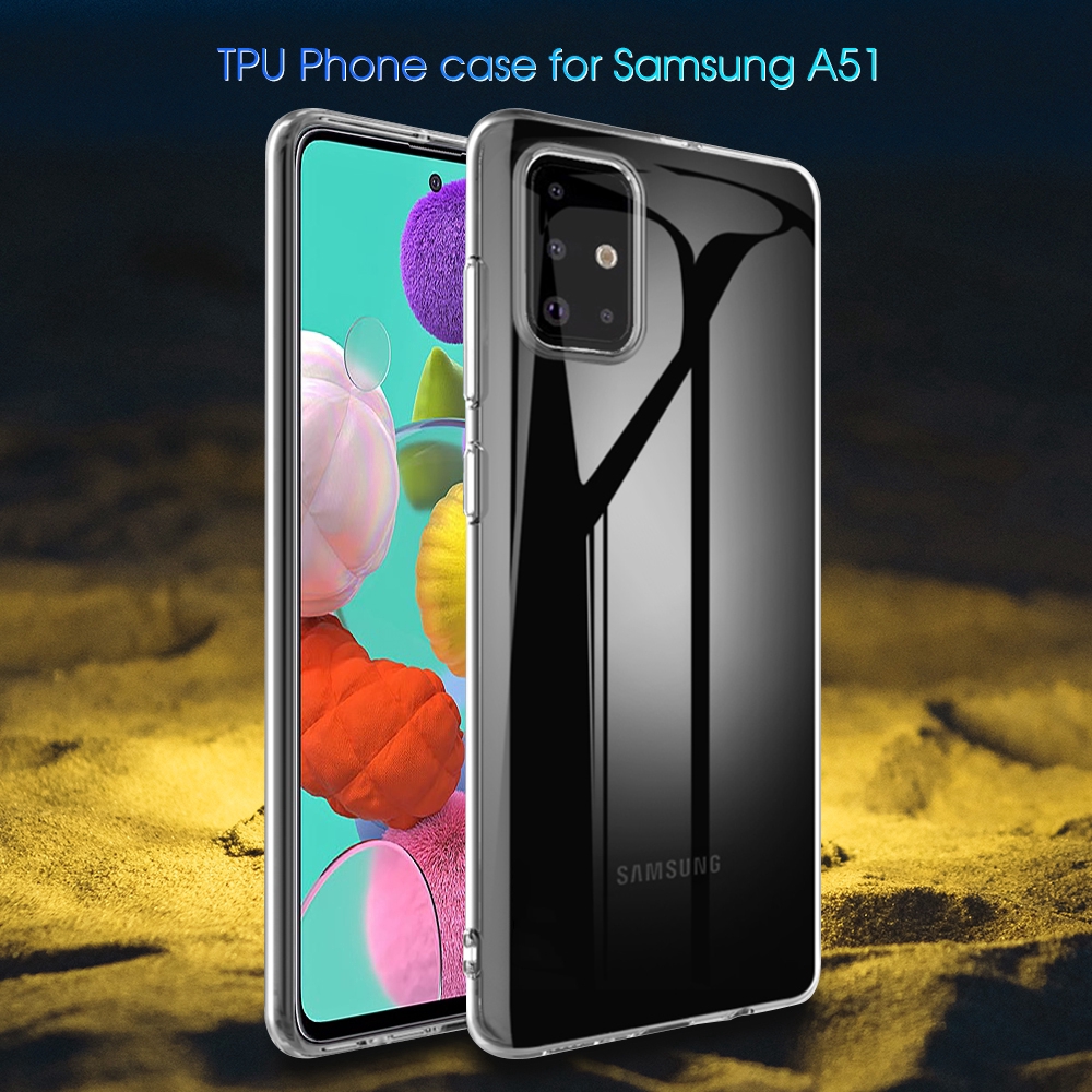 Ốp điện thoại dẻo TPU trong suốt nhiều màu sắc cho Samsung Galaxy A51 A71 | WebRaoVat - webraovat.net.vn