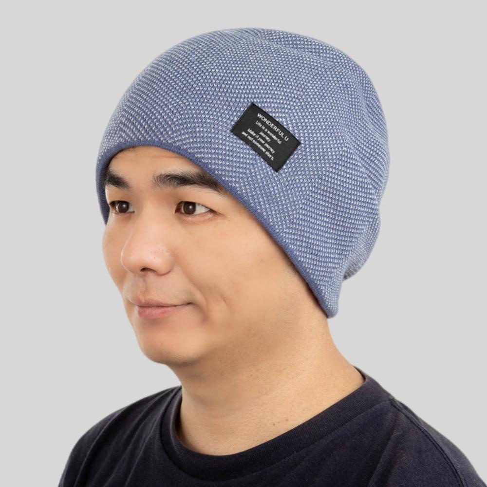 Mũ Len Beanie Dày Dặn Giữ Ấm Chống Gió Cho Nam Nữ