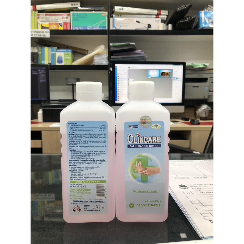 Nước rửa tay khô sát khuẩn tay nhanh Clincare 500ml | BigBuy360 - bigbuy360.vn