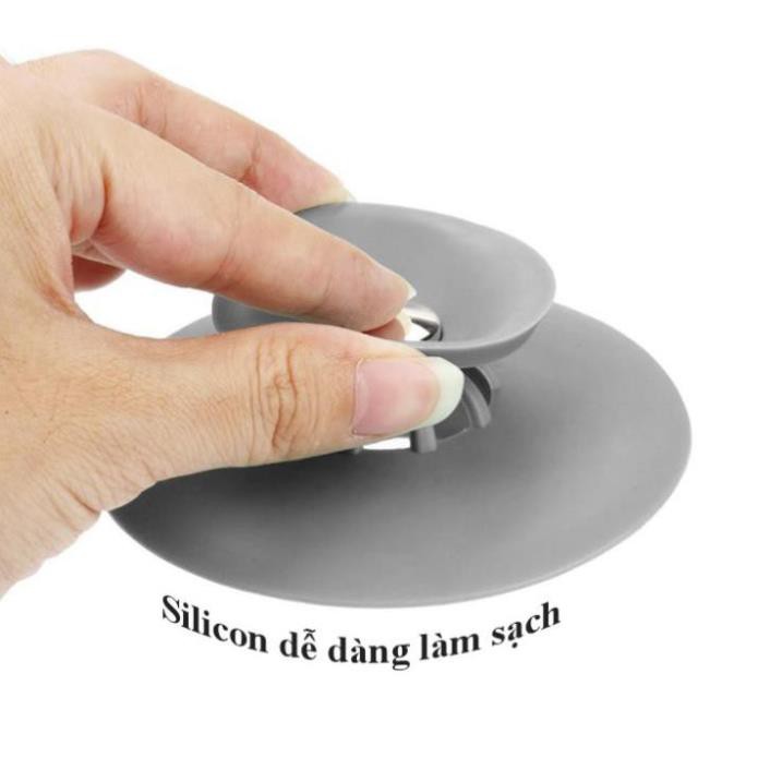 Nắp chặn rác, chặn mùi hôi bồn rửa bát bồn tắm bằng silicon xuất nhật -br00447