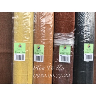 Giấy nhún ý cứng tone nâu - đen
