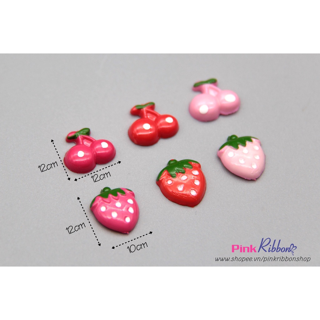 [Set 5c] Hình dâu tây và cherry nhí các màu