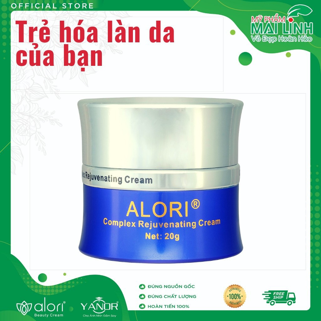 Kem Trẻ Hóa, Giảm Nếp Nhăn - Ngăn Ngừa Lão Hóa Và Dưỡng Trắng Da Ngày&Đêm Cao Cấp ALORI 20gram