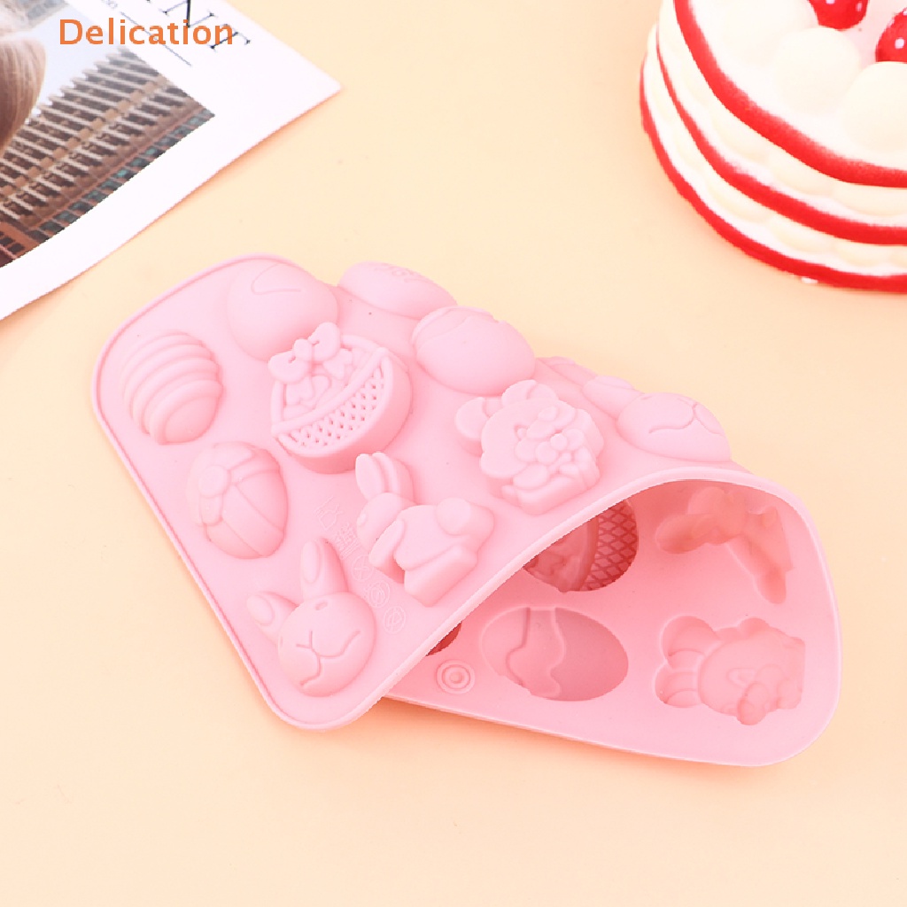 Khuôn Silicone Làm Bánh Kẹo Hình Thỏ Phục Sinh