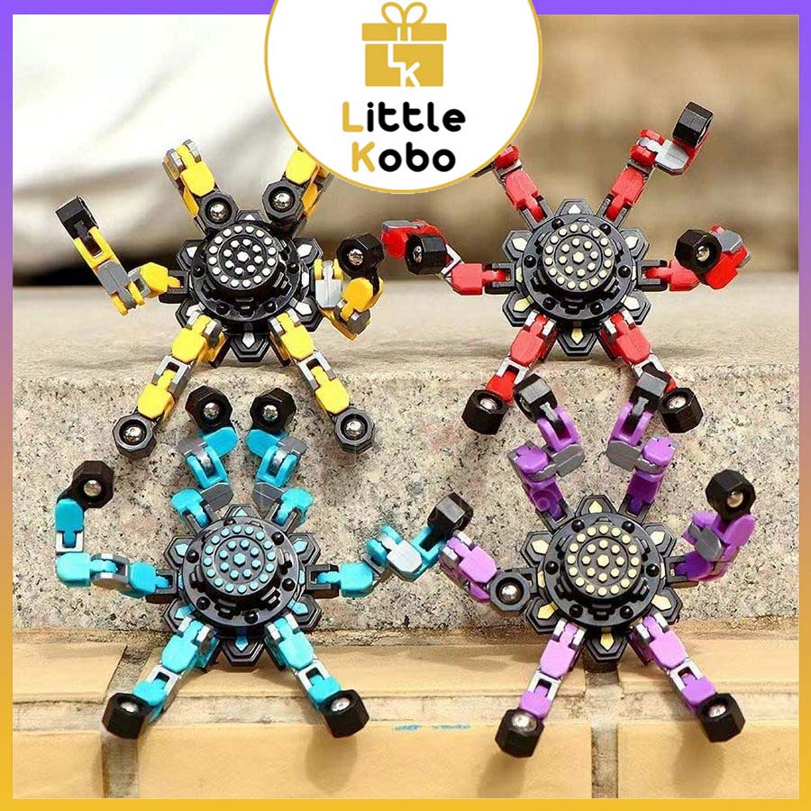 Con Quay Spinner Robot Con Quay Cơ Khí Đồ Chơi Trẻ Em Robot Biến Hình Có Thể Làm Giá Đỡ Điện Thoại Avenger