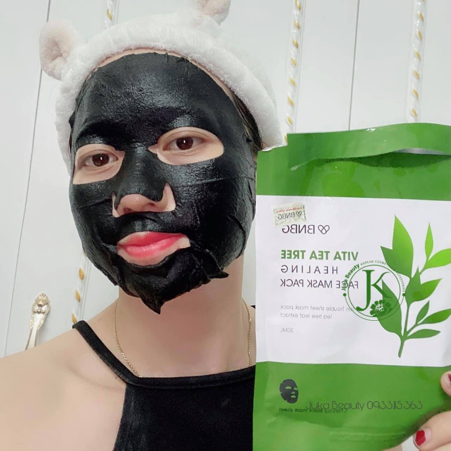 Mặt Nạ Tràm Trà BNBG Vita Tea Tree Healing Face Mask Pack Giảm Mụn Thâm Sẹo Thải Độc Da [NHẬP KHẨU CHÍNH HÃNG]