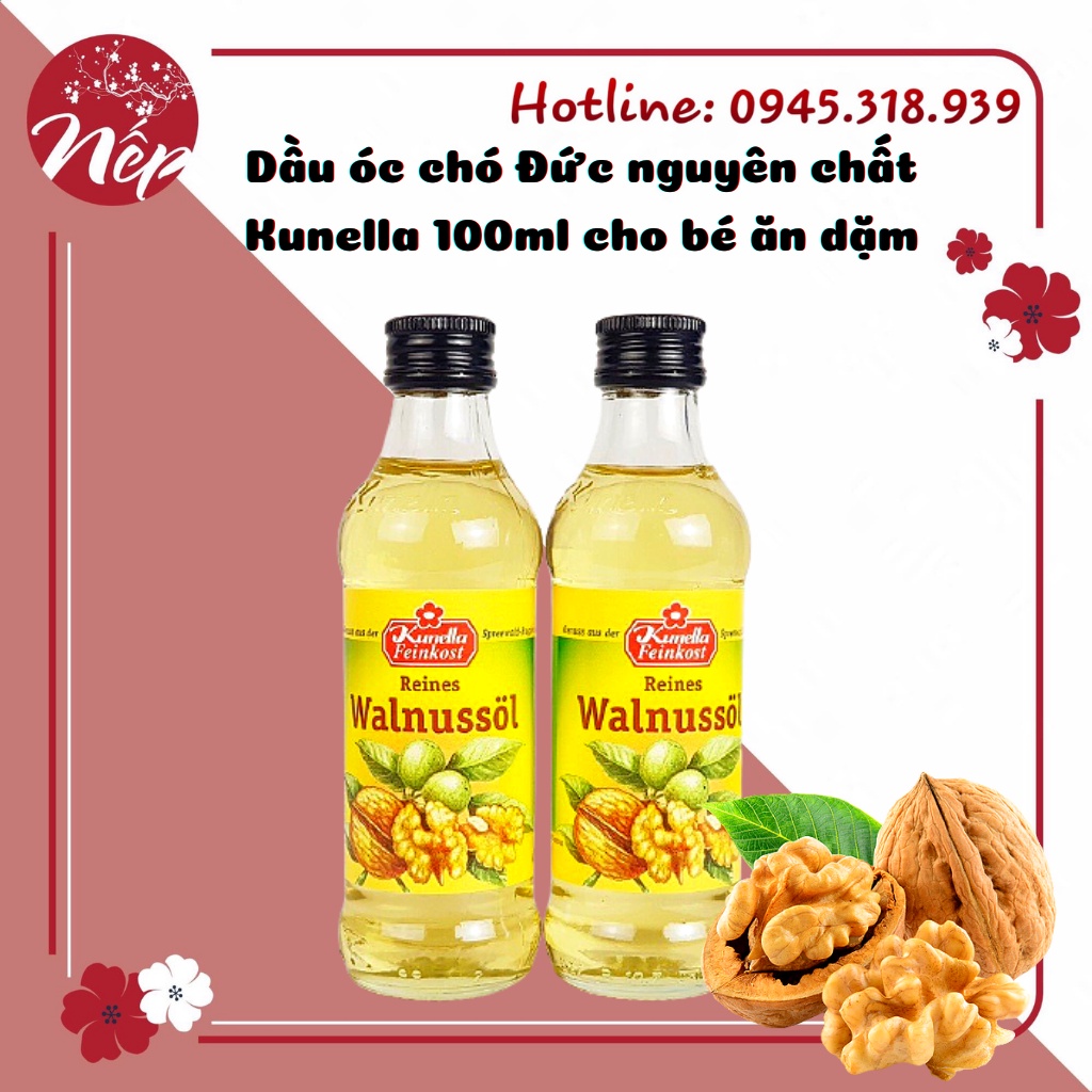 Dầu óc chó Reines Walmuboi Đức nguyên chất 100ml cho bé ăn dặm (DATE: 2023)