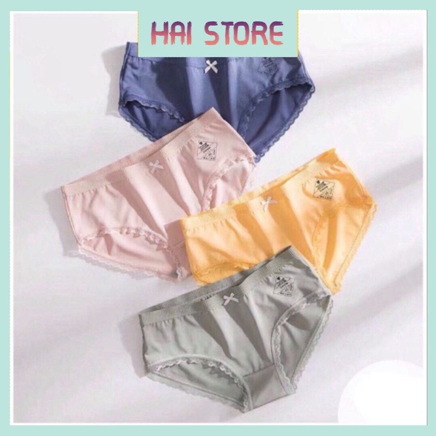 Quần Lót Nữ Cotton Kháng Khuẩn Mềm Mại Cao Cấp ViềnCạp Sọc Chun Xuất Nhật Y Tế 8871 | BigBuy360 - bigbuy360.vn