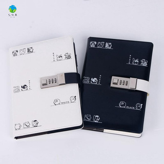 Sổ Nhật Ký Khổ A5 Màu Trắng Có Mật Khẩu