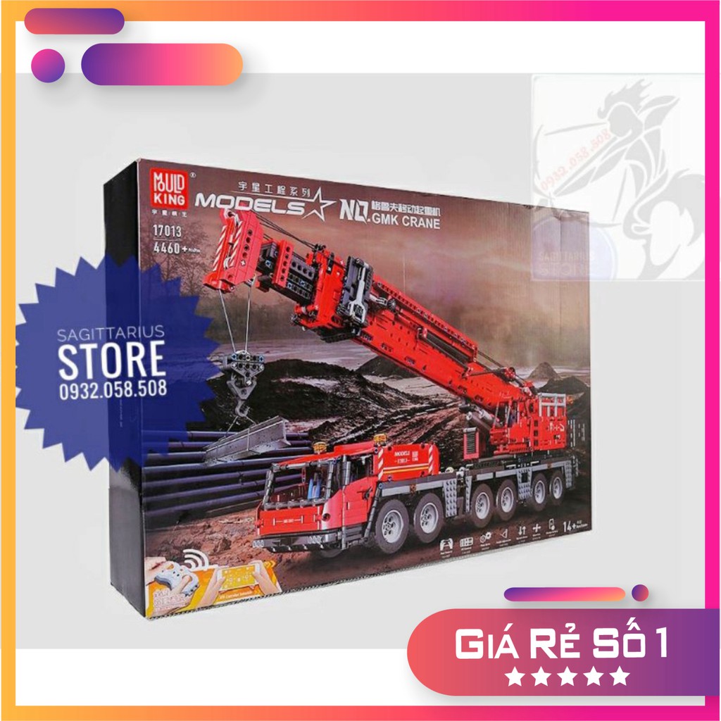 Lego Mouldking 17013 Lắp Ráp Xe Cần Cẩu ( 4460 Mảnh - Có Remote điều khiển )