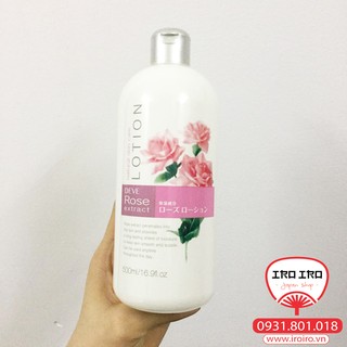 Lotion/toner dưỡng ẩm Hyaluronic acid và hoa hồng Deve hương hoa hồng 500ml