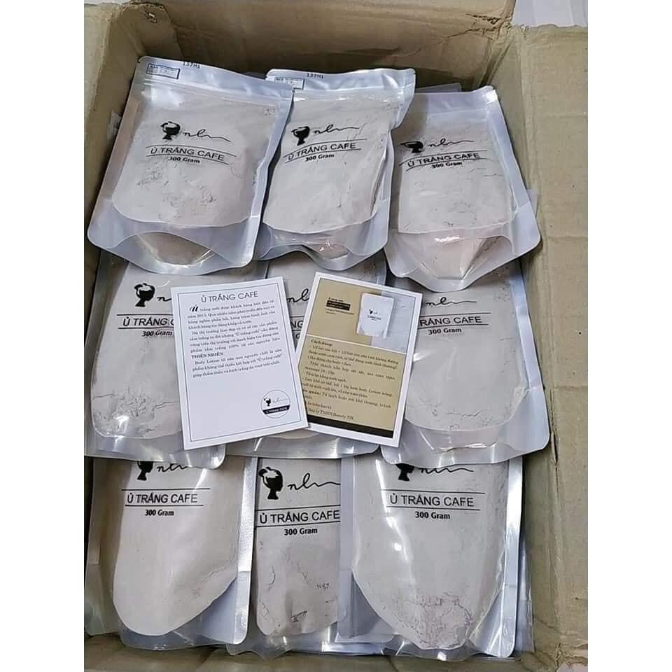 Ủ Trắng Cafe Tặng Kèm Cọ Đắp Mặt (dùng cho cả face và body bịch 300g) | BigBuy360 - bigbuy360.vn