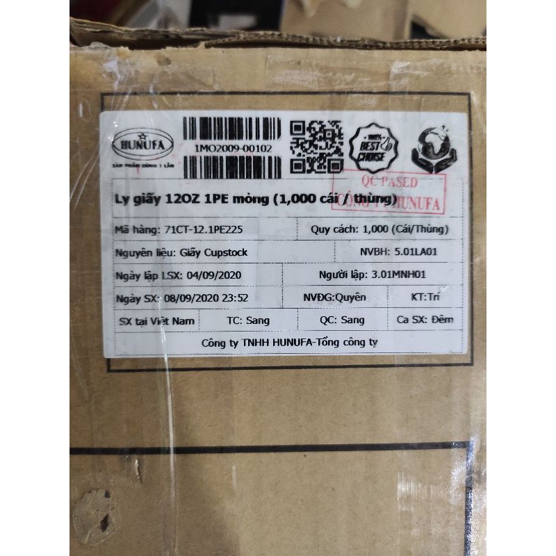 25 Chiếc Cốc giấy 12 Oz 450ML xuất khẩu Nhật Bản 4.7