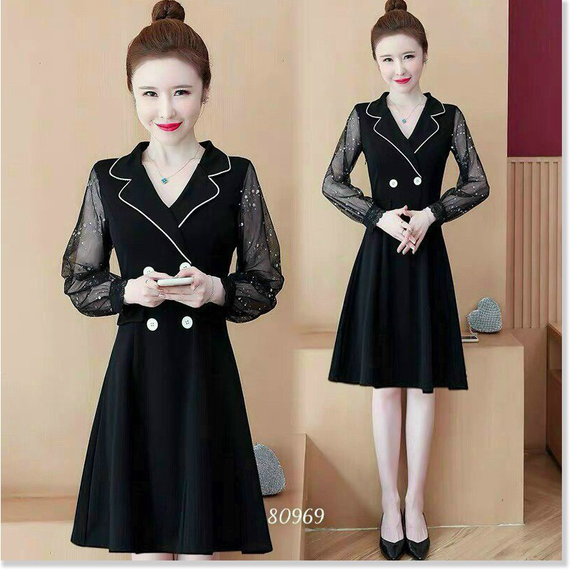 ĐẦM UMI PHỐI LƯỚI DÁNG SUÔNG SIÊU XINH THỜI TRANG MỚI KME