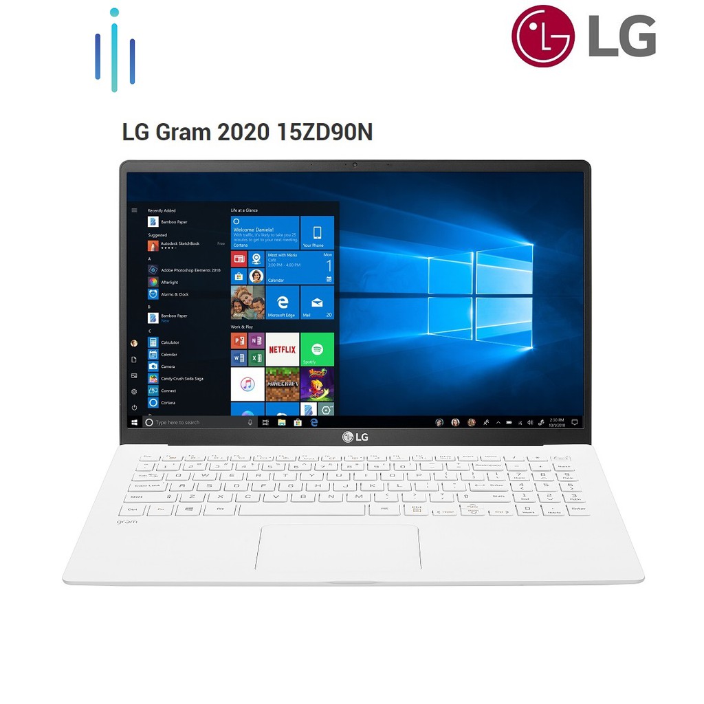 Laptop LG Gram 2020 15ZD90N-V.AX56A5 i5-1035G7 | 8GB | 512 GB | 15'6 FHD IPS | FREE DOS - Chính Hãng