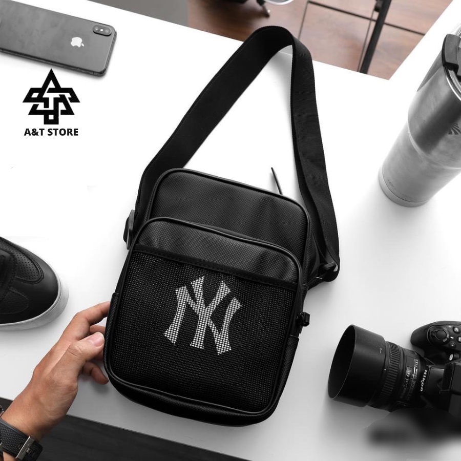 Túi Đeo Chéo MLB NY Vintage Đen Mini Bag Black Full Tag Code