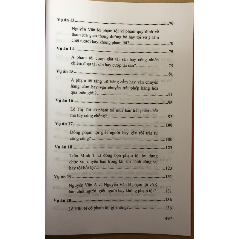 Sách Bình luận án hình sự phức tạp, có nhiều quan điểm khác nhau trong quá trình tiến hành tố tụng và một số án lệ
