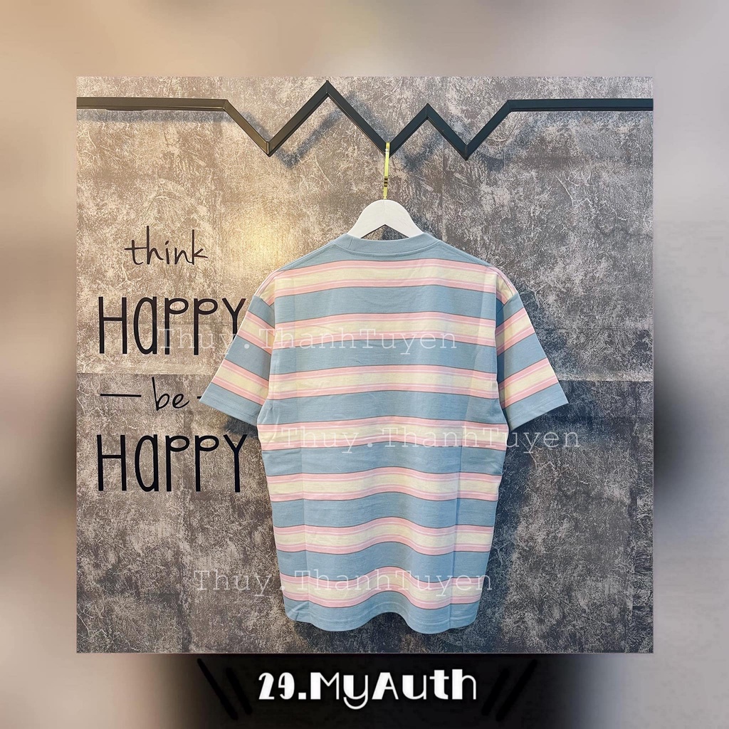 Áo thun ADLV  STRIPLE PINK BLUE