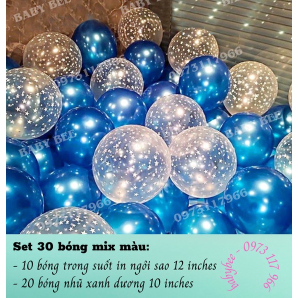 Set 30 Bóng Cao Su Mix Màu