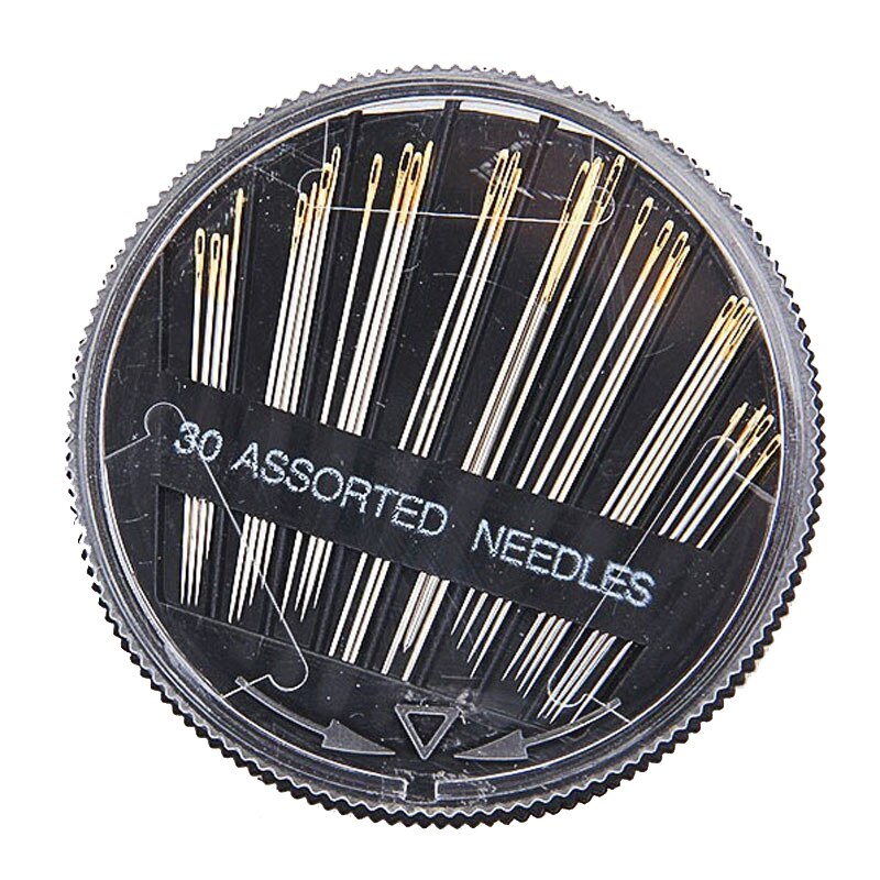 Hộp 30 kim thêu thủ công màu vàng dành cho may vá