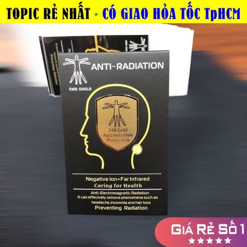 [RẺ HƠN] Miếng Dán Chip Chắn Sóng Điện Tử ngăn cản bức xạ điện từ, triệt sóng giảm tác động của bức xạ gây cho người