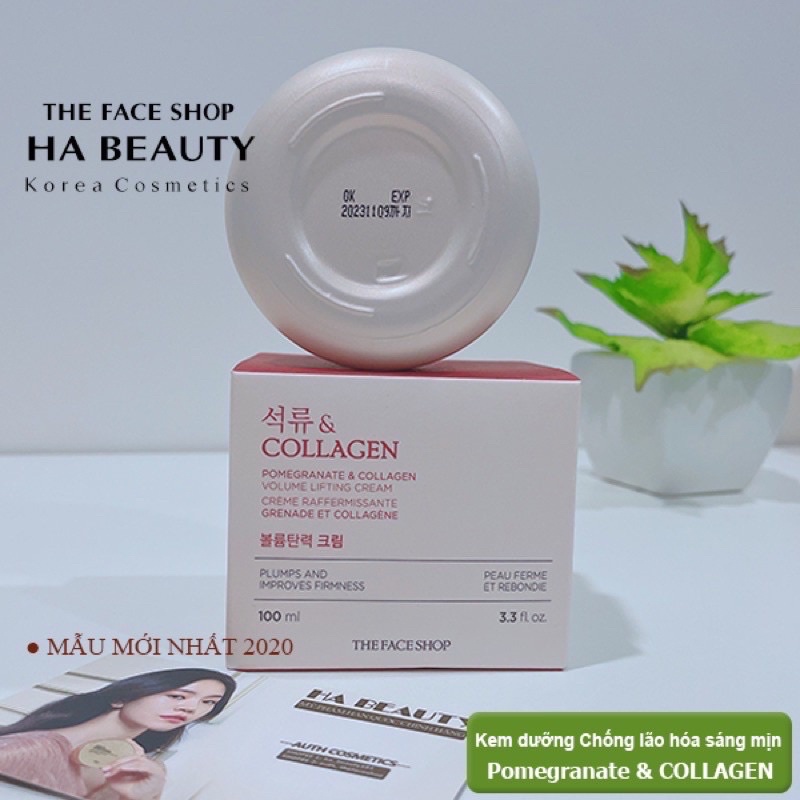 Kem Dưỡng Chống Lão Hoá Sớm The Face Shop POMEGRANATE and COLLAGEN VOLUME LIFTING CREAM 100ml