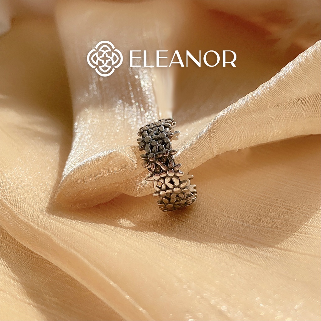 Nhẫn Bạc Eleanor Khắc Hoa Văn Vintage SP001189