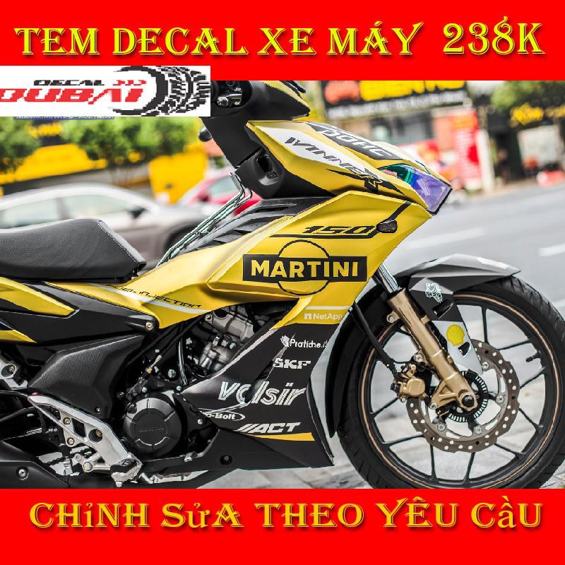 Tem Trùm Dán Winner X Vàng Đen