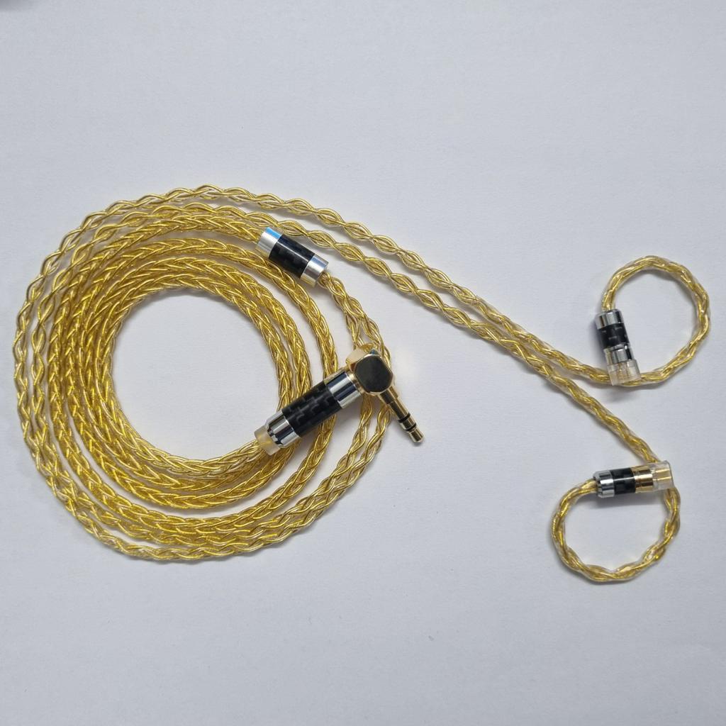 Dây 8 lõi mạ bạc 7N chân cắm MMCX, QDC , 2 Pin 0.78mm...