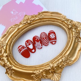 [Nail Box] móng úp sẵn thiết kế noel