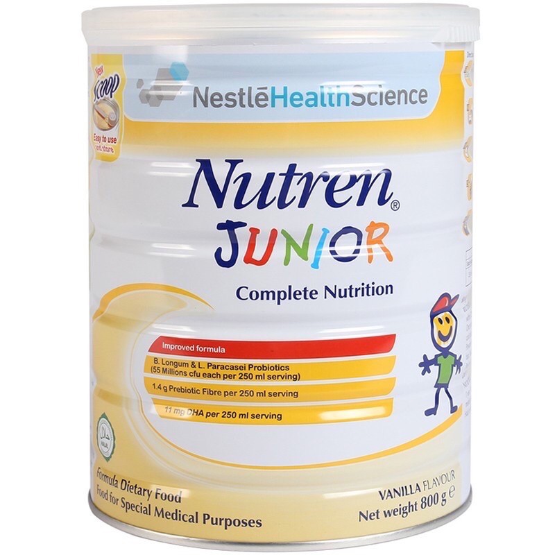 Sữa bột Nuttren JUNIOR hương vani  400g/800g