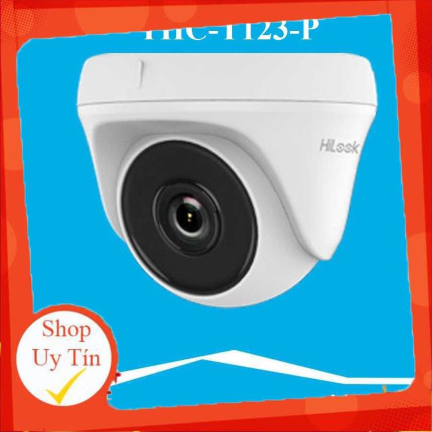 [Mã 154ELSALE2 giảm 7% đơn 300K] Camera Dome HD-TVI hồng ngoại 2.0 Megapixel HILOOK THC-T123-P