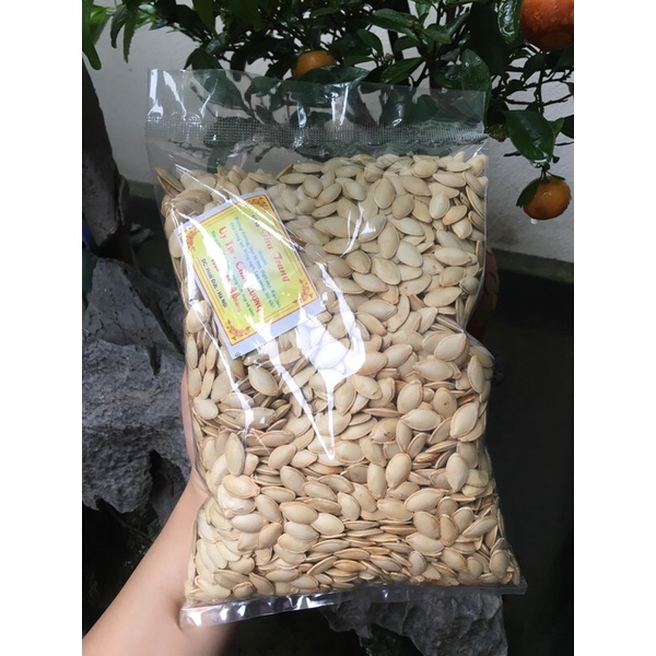 Gói 500g Hạt Bí Rang Sẵn - hạt to mẩy hàng loại 1 Date Mới