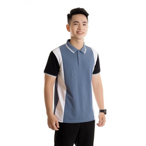 Áo polo nam cotton cá sấu, Áo phong cá sấu thân sọc cổ bẻ tay ngắn PL05 | BigBuy360 - bigbuy360.vn