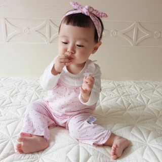 Set 2pcs Jumpsuit Bé Gái Chấm Bi Vlinder
