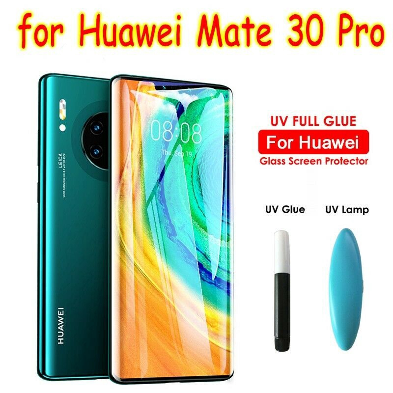 Miếng dán kính cường lực bảo vệ màn hình chống tia UV cho Huawei Mate 30 Pro