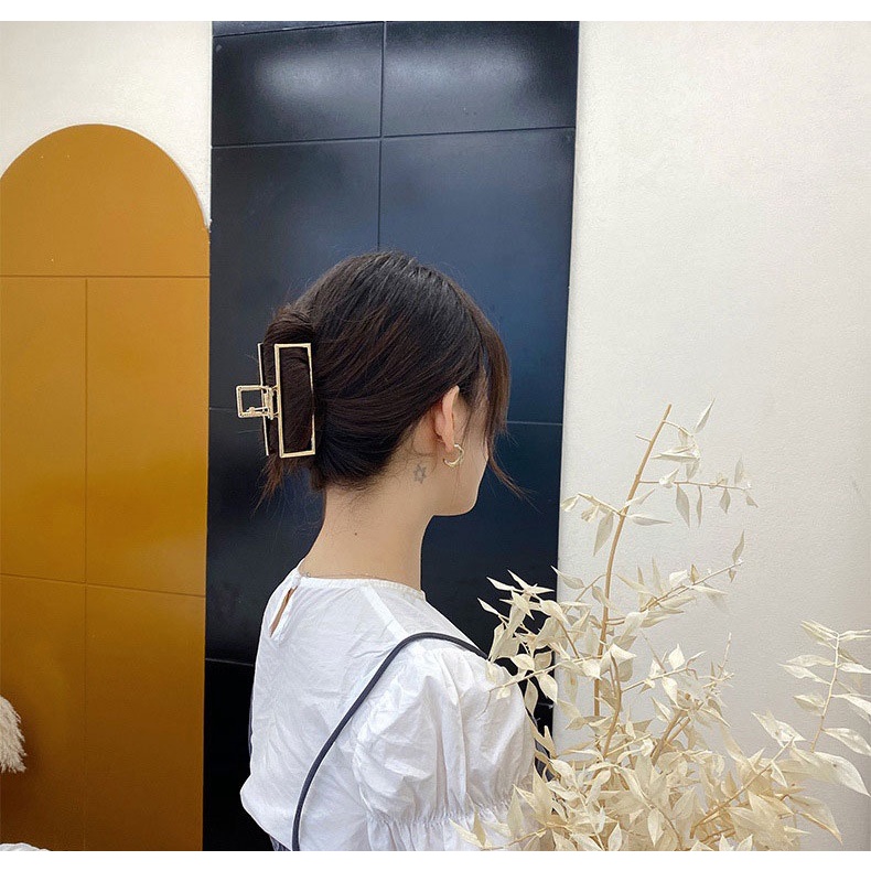 AOFEIQIKE Kẹp tóc kim loại thời trang phong cách Nhật Hàn cho nữ