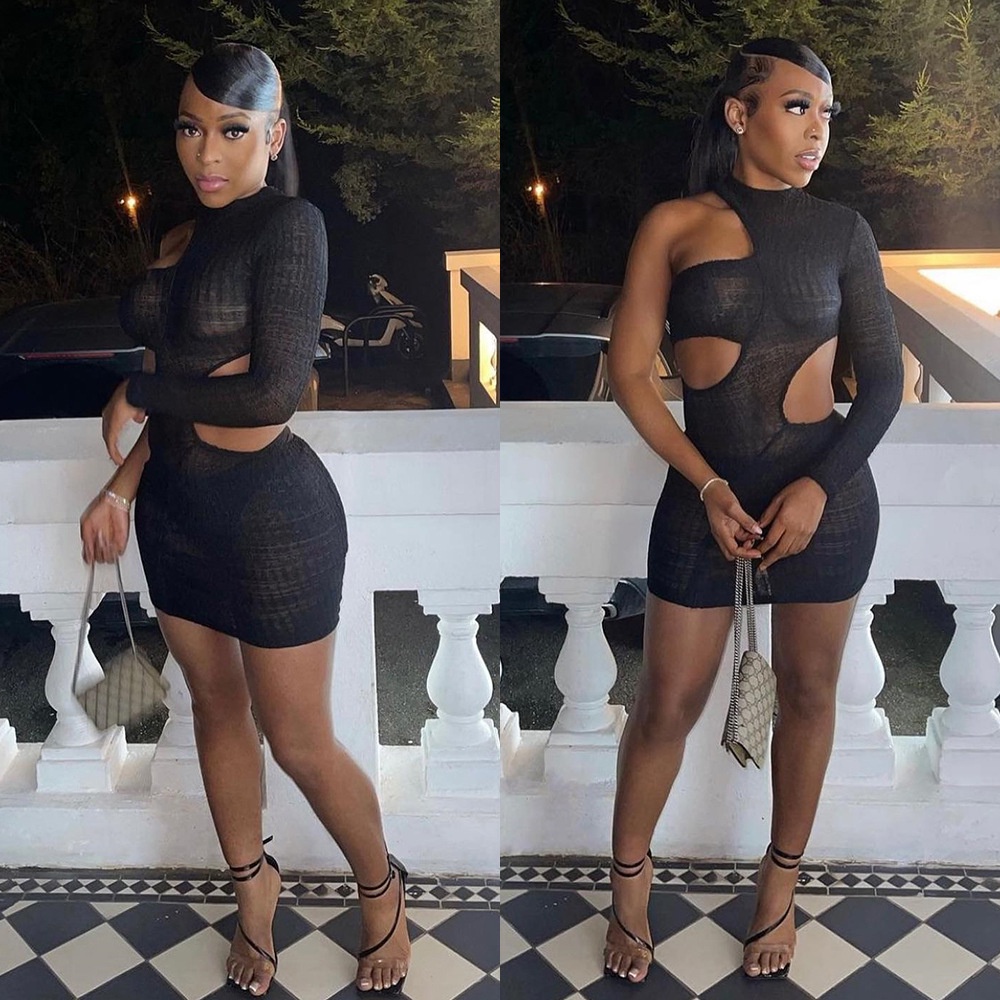 Đầm DàI Tay Cổ TròN ThờI Trang Cho Nữ