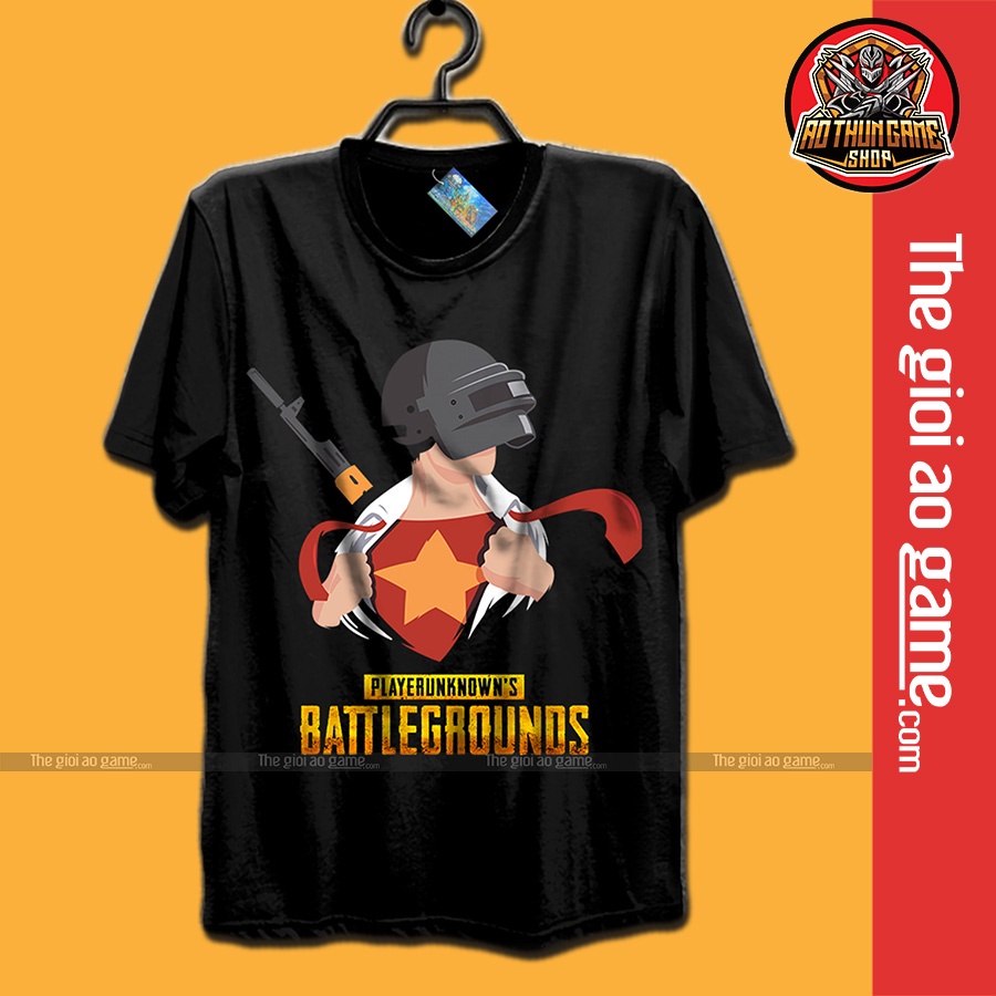 Áo PUBG Việt Nam Number One - Áo thun Game PUBG v2 (3D Đen)