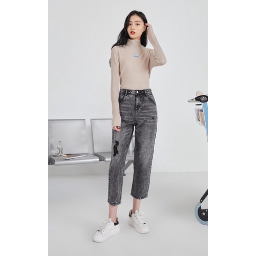 Quần Jean rách form suông VERO MODA