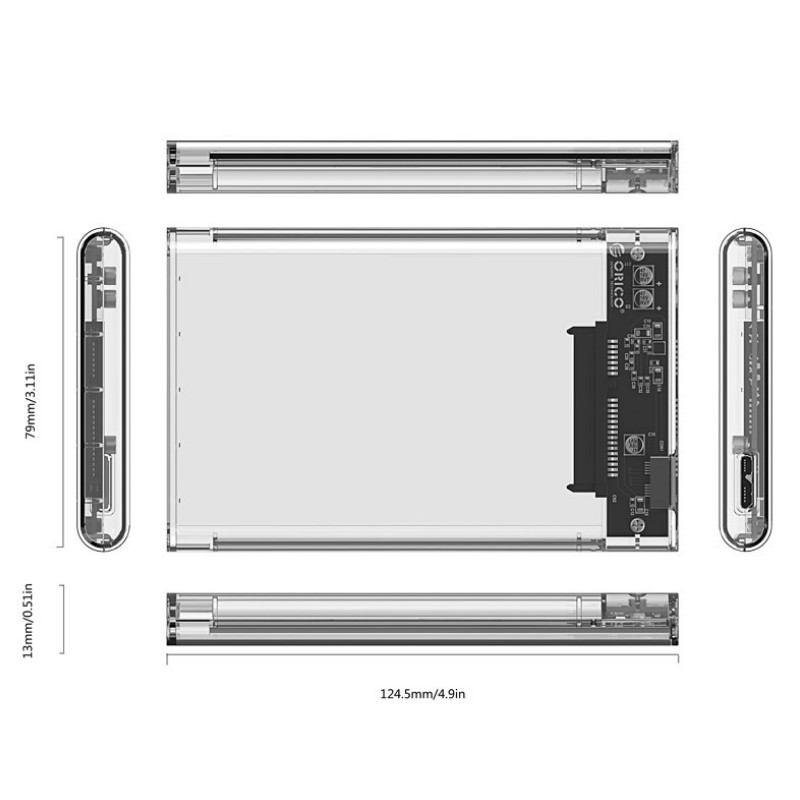 Hộp đựng ổ cứng 2.5inch HDD/SSD USB 3.0 cho Raspberry Pi 4 (Hỗ trợ HomeAssistant) | BigBuy360 - bigbuy360.vn